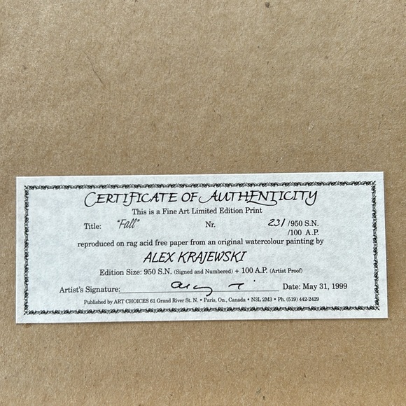 Framed Print by  Alex Krajewski signed - Picture 8 of 8